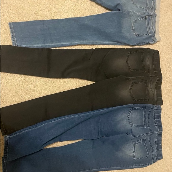 Cat & Jack Blue and Black Girls Jeans Leggings Set - Picture 5 of 5